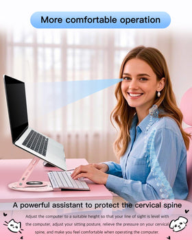 ZSAUTHREE carbon steel build supports 10-15 inch laptops up to 11 lb.