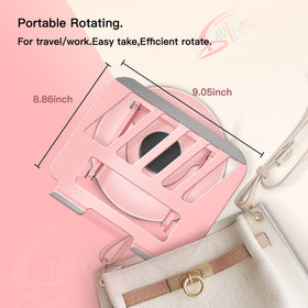 ZSAUTHREE pink ergonomic setup enhancing desk versatility and posture-friendly use
