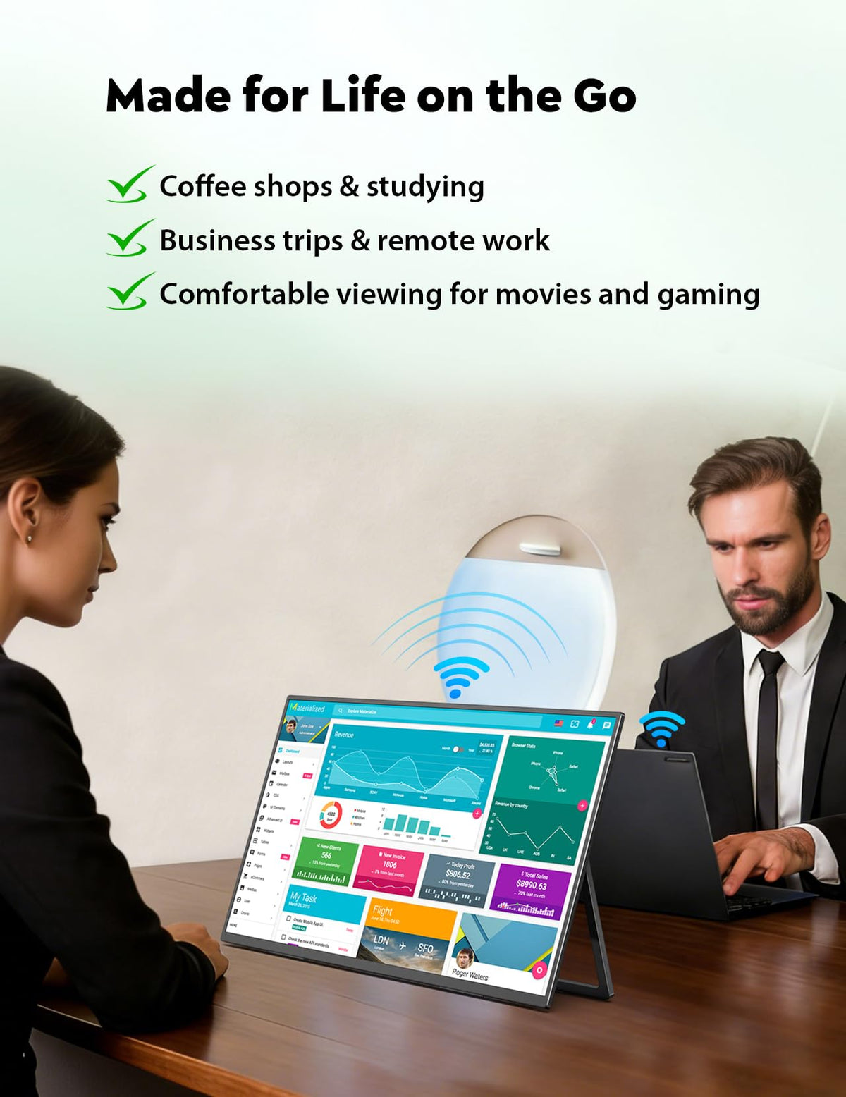ZSCMALLS 100% sRGB color gamut for vibrant visuals