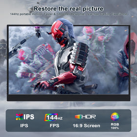 ZSCMALLS 144Hz display demonstrates smooth motion for fast-paced gaming and scrolling
