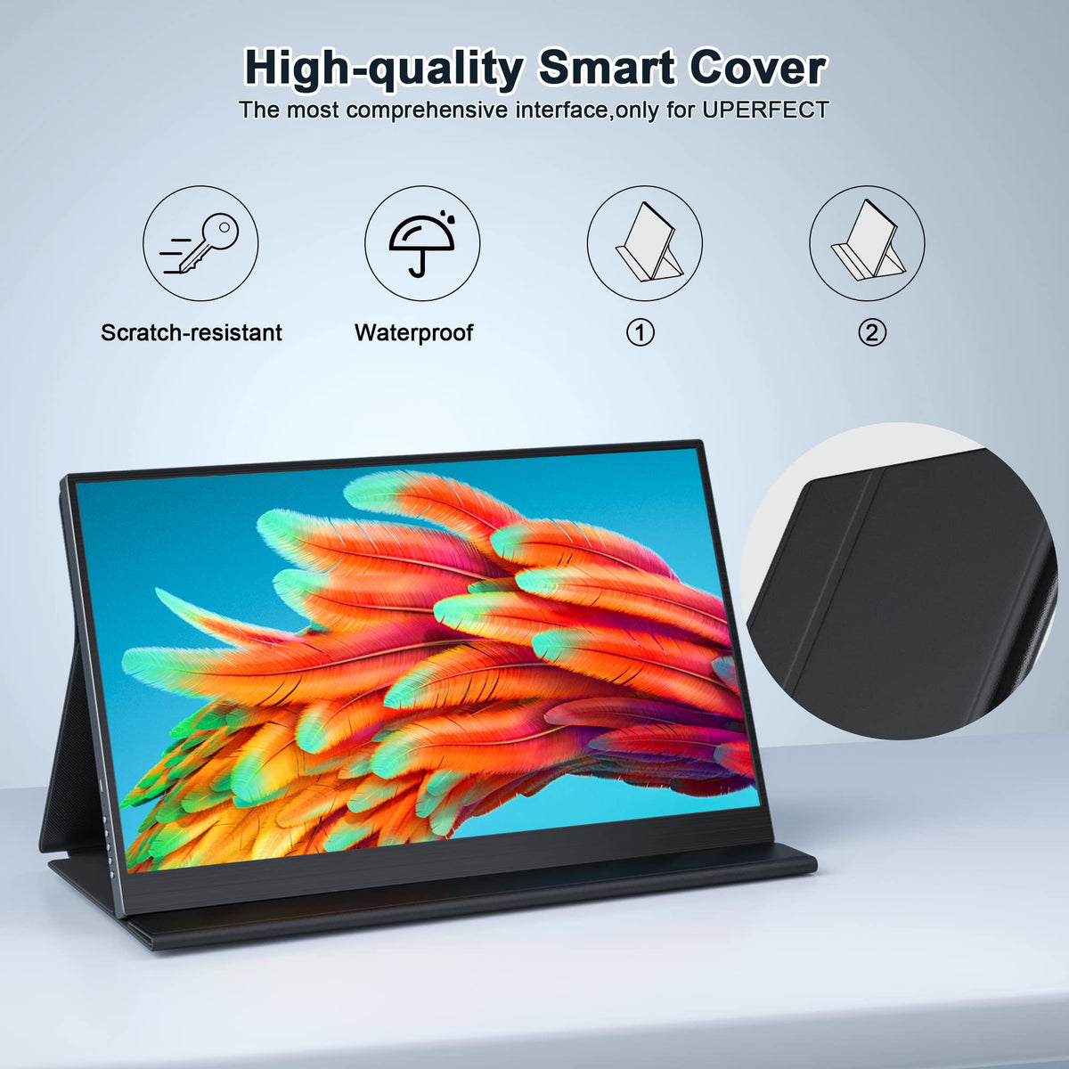 ZSCMALLS smart cover and built-in speakers enhance portability and on-the-go media