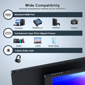 ZSCMALLS monitor with USB-C and HDMI ports ready for instant multi-device setup