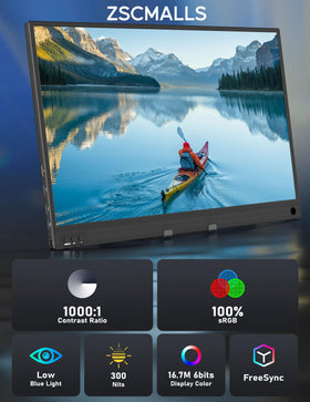 ZSCMALLS side profile emphasizing 0.39 inch slim design for easy transport