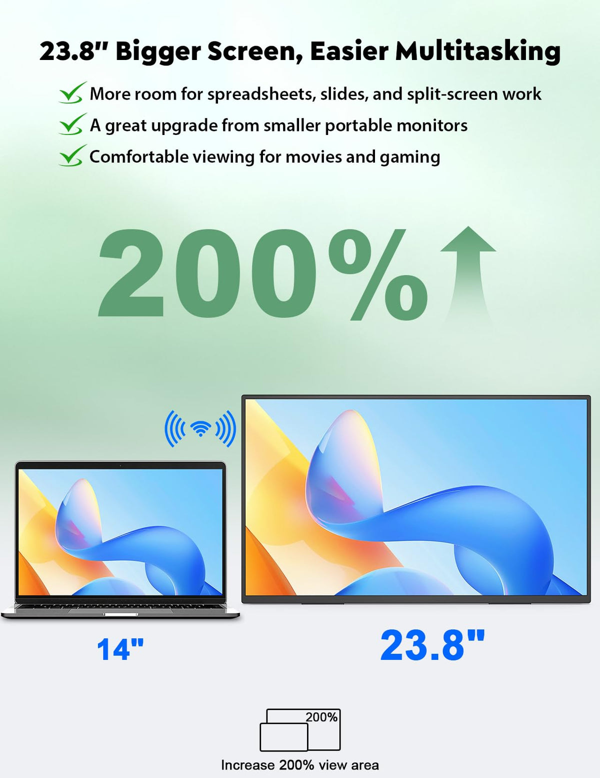 ZSCMALLS VESA-mount compatible monitor setup