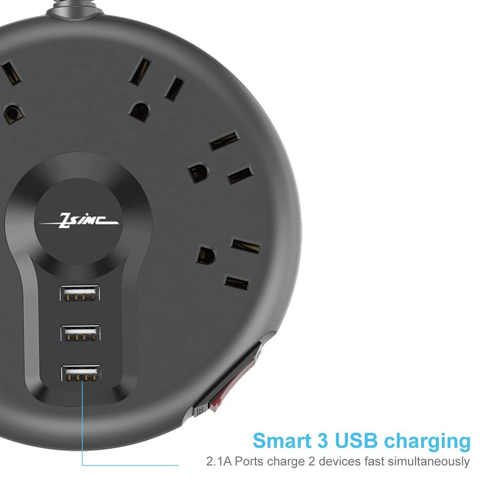 ZSIMC power strip in fire retardant housing emphasizes durability and safety