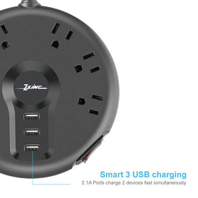ZSIMC power strip in fire retardant housing emphasizes durability and safety