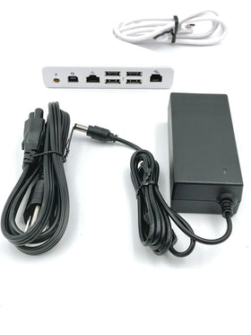 Zsmzzd Clover Mini Ethernet port and Cat5e for reliable network connectivity.