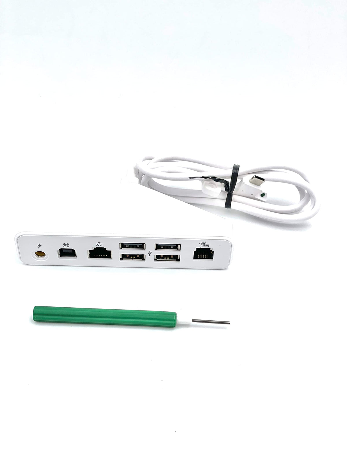 Zsmzzd YJ3 Mini Triangle Hub with USB and Ethernet ports for versatile setup.