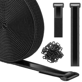 ZSURLUX heavy-duty cinch strap with non-slip backing for secure cable management