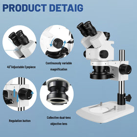 ZTEEERS 56-LED ring light delivers bright, even illumination for clear inspection.