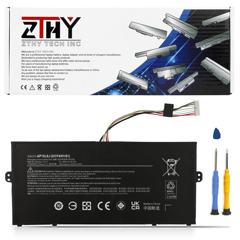 ZTHY AP16L8J front label showing model and capacity for accurate replacement