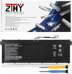 ZTHY front view of replacement battery showing fit and design benefit