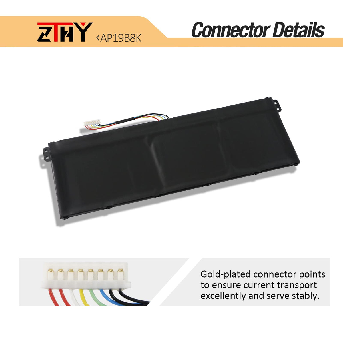 ZTHY battery installed in an Acer laptop to restore portable power benefit