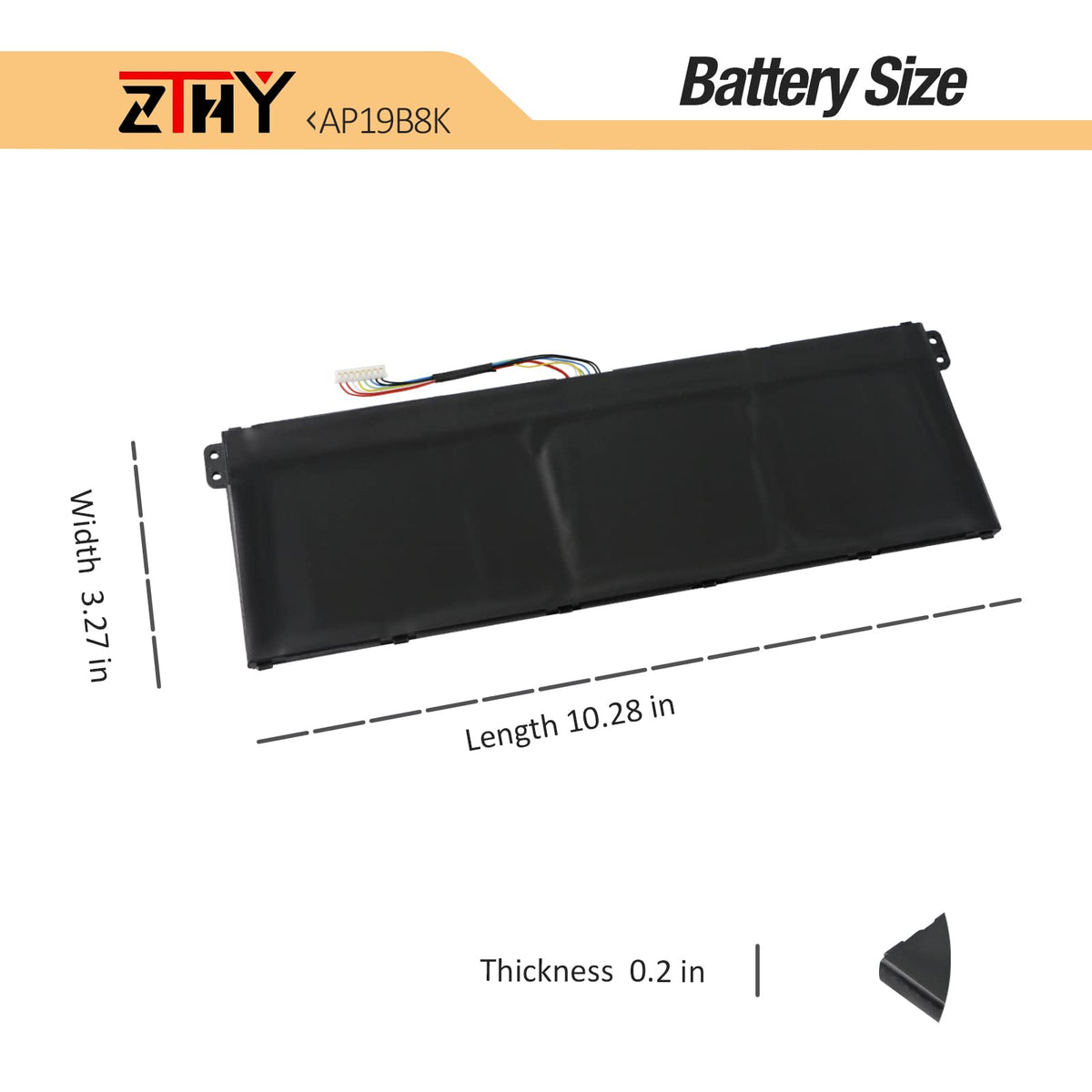 ZTHY battery on a workstation showing ready-to-use power restoration benefit