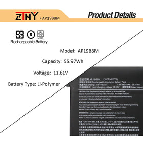 ZTHY AP19B8M connector detail ensures correct fit and reliable contact