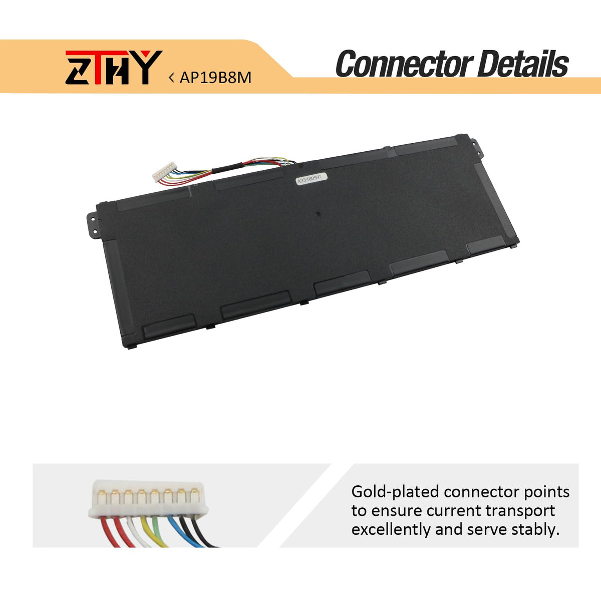 ZTHY AP19B8M cell layout and texture demonstrating sturdy construction