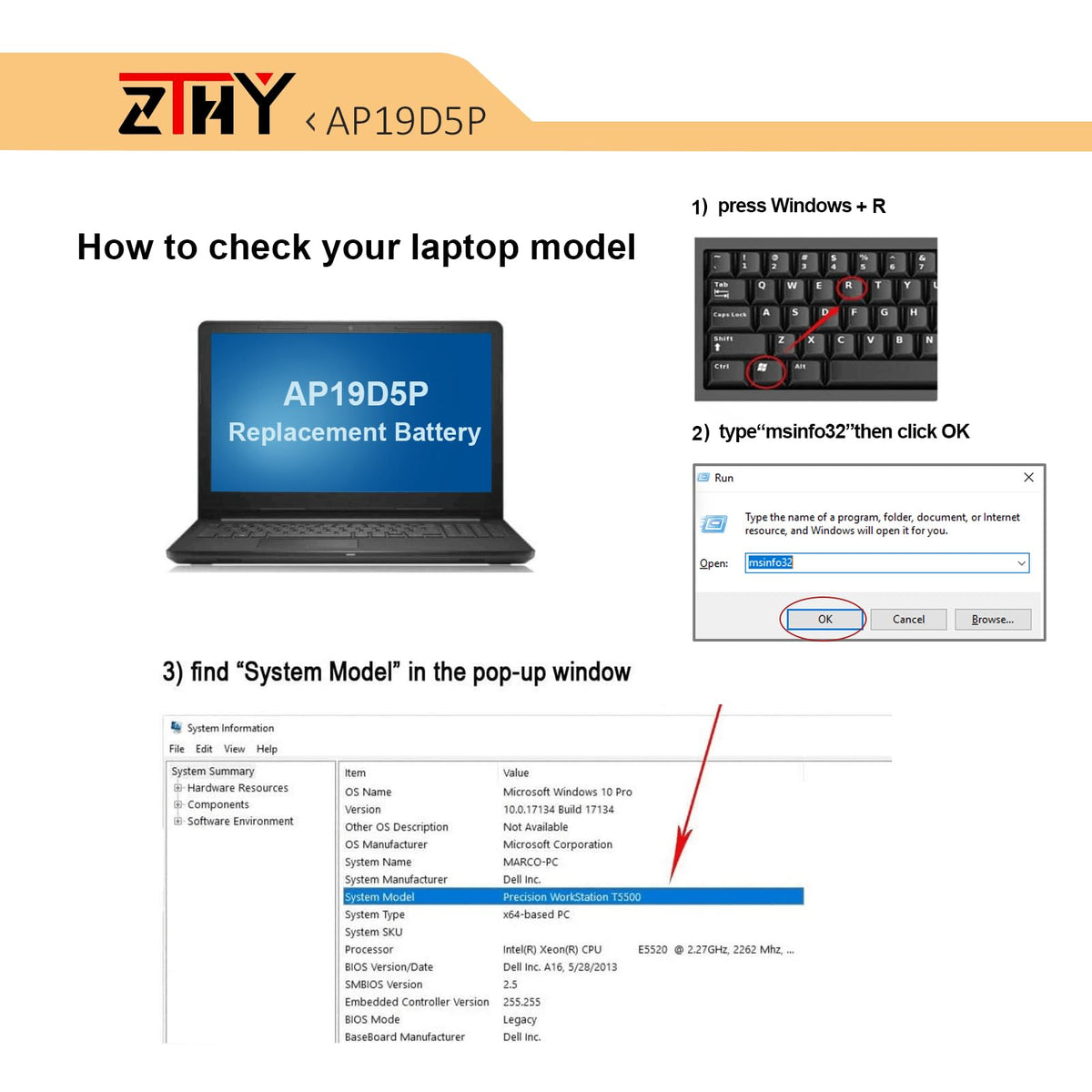 ZTHY close-up of battery connector for correct alignment benefit