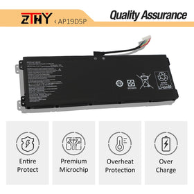 ZTHY battery installed in Acer laptop showing seamless replacement benefit