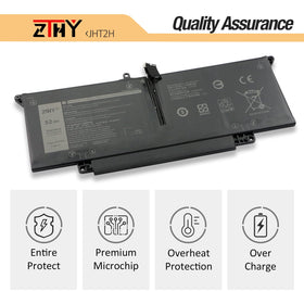 ZTHY battery installed in Dell Latitude demonstrating restored portability