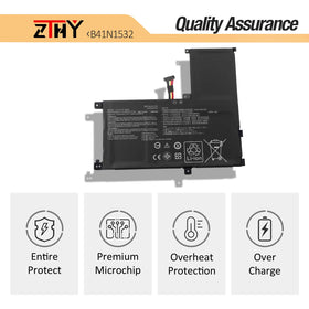 ZTHY battery installed in Asus UX560 showing restored laptop runtime