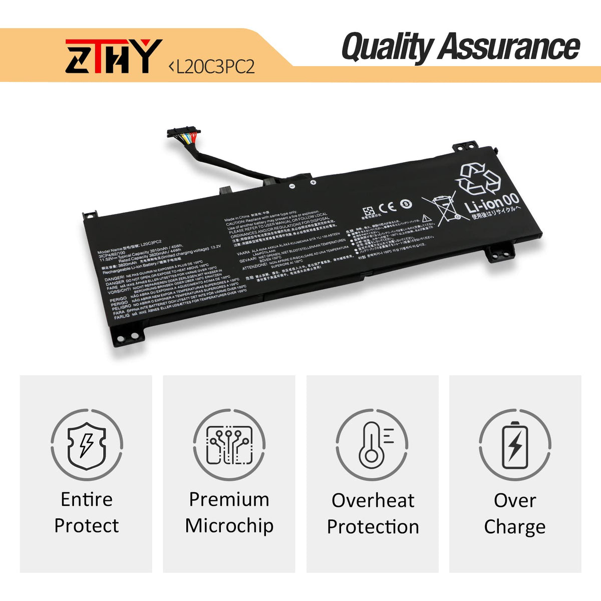 ZTHY installed inside Lenovo Ideapad Gaming 3 showing restored portable power