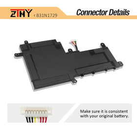 ZTHY replacement battery for ASUS with CE and UL safety certifications.