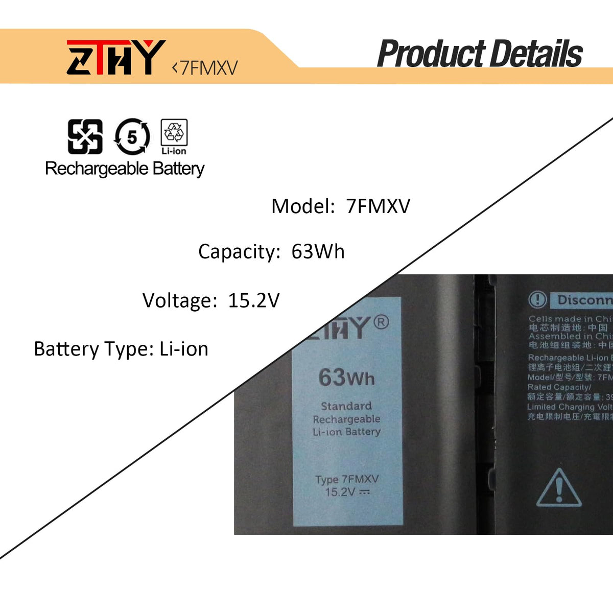 ZTHY side profile showing battery thickness and size-for-fit benefit