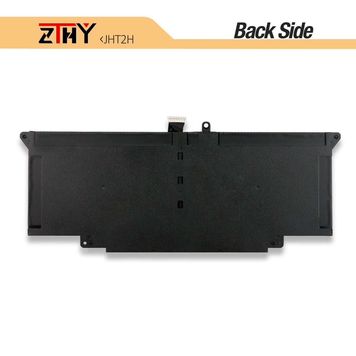 ZTHY battery next to ruler for scale showing compact accurate dimensions