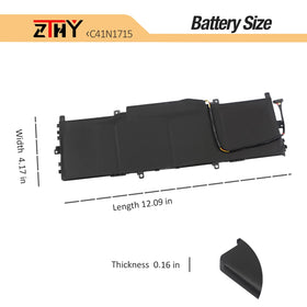 ZTHY battery on a work desk showing replacement ease and improved runtime