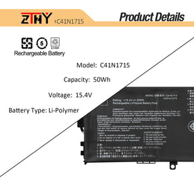 ZTHY side profile of battery showing slim Li‑Polymer design and space saving