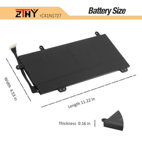 ZTHY battery in packaging showing secure shipping and new condition
