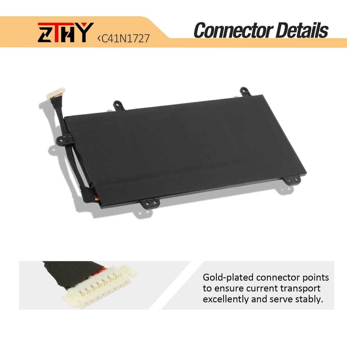 ZTHY side profile showing slim pack design for correct laptop fit