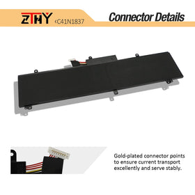 ZTHY battery installed in a ROG Zephyrus laptop demonstrating compatibility