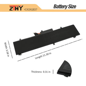 ZTHY battery beside laptop on workstation illustrating restored mobile power