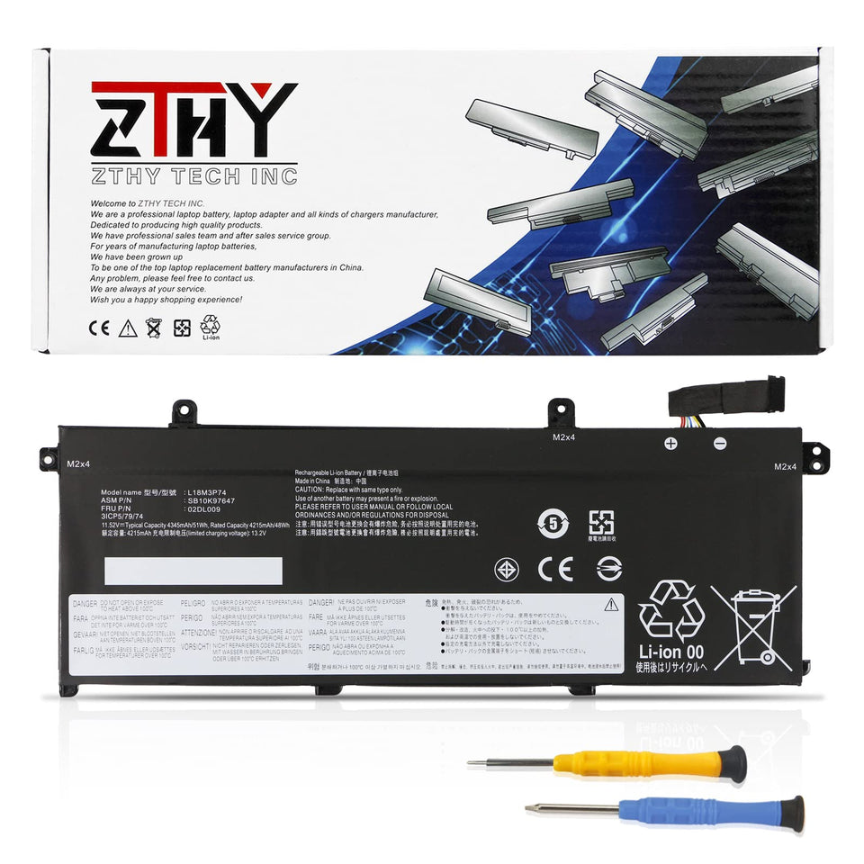 ZTHY front packaging showing battery model and benefits