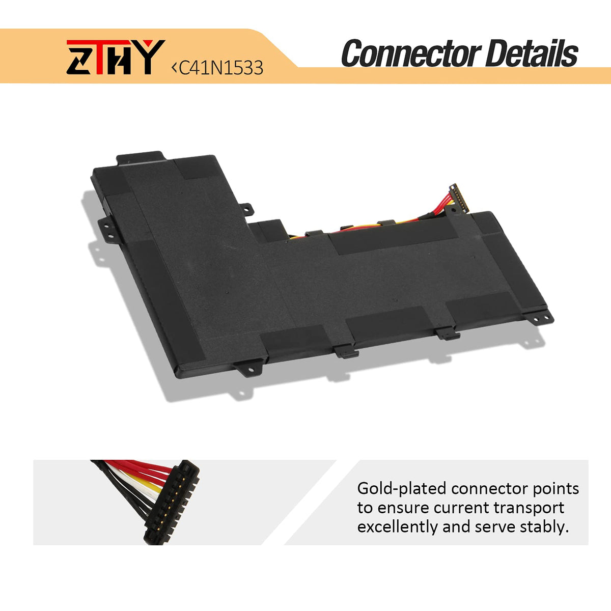 ZTHY battery installed in ZenBook Flip laptop — restores portable runtime
