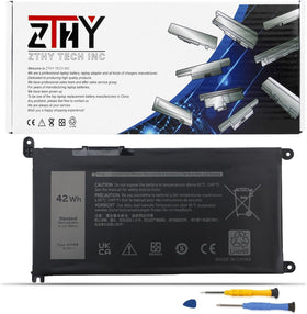 ZTHY JPFMR battery closeup for Dell Chromebook 3400 with 42Wh capacity for longer unplugged work