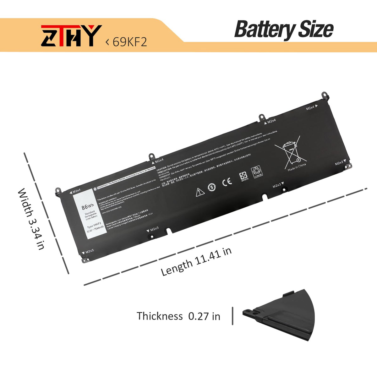 ZTHY battery in a laptop on desk lifestyle scene showing portable power benefit