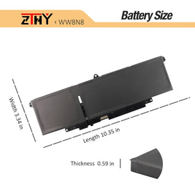 ZTHY battery powering laptop in travel setting for extended mobile productivity