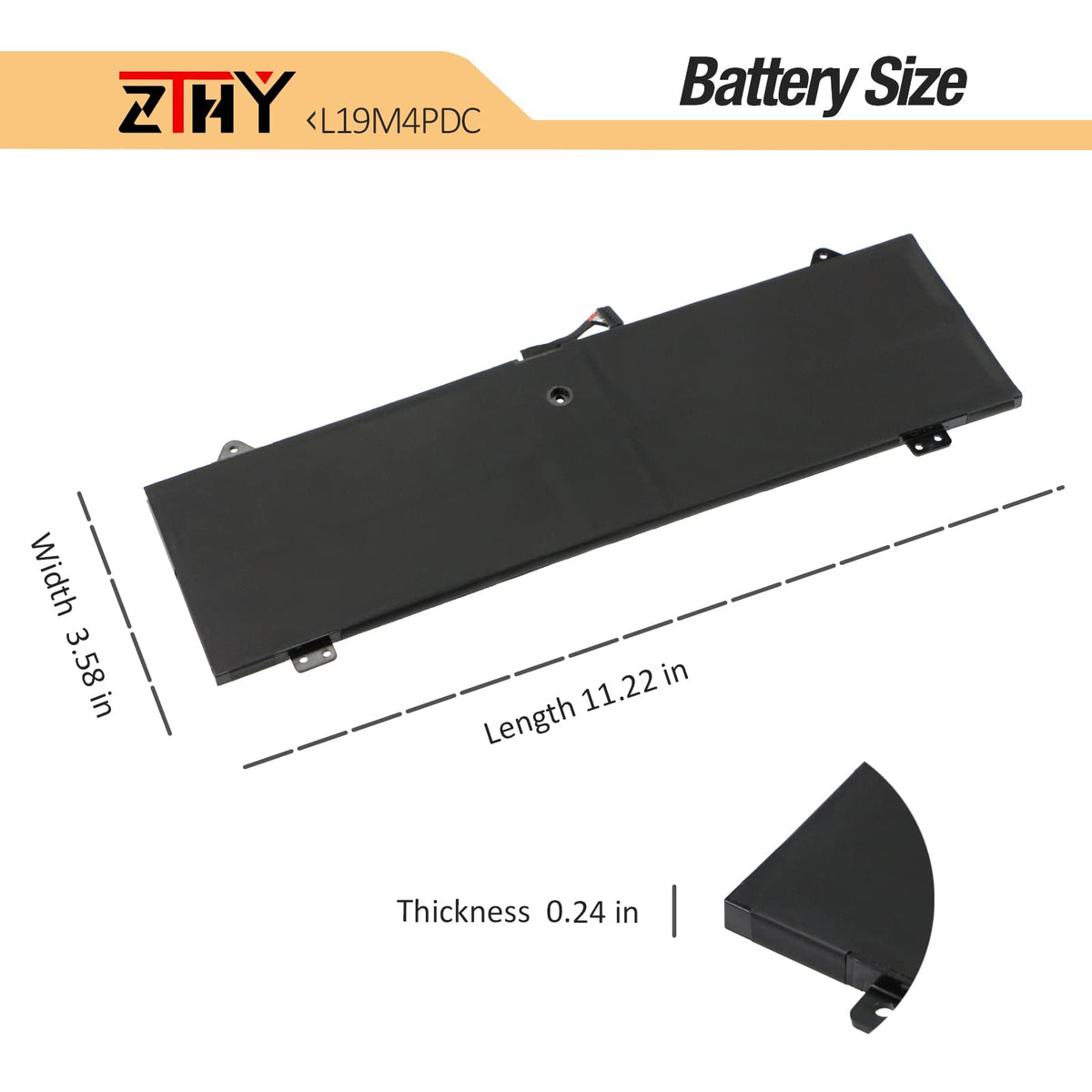 ZTHY battery in a working cafe setup with Yoga 7, extends on-the-go productivity