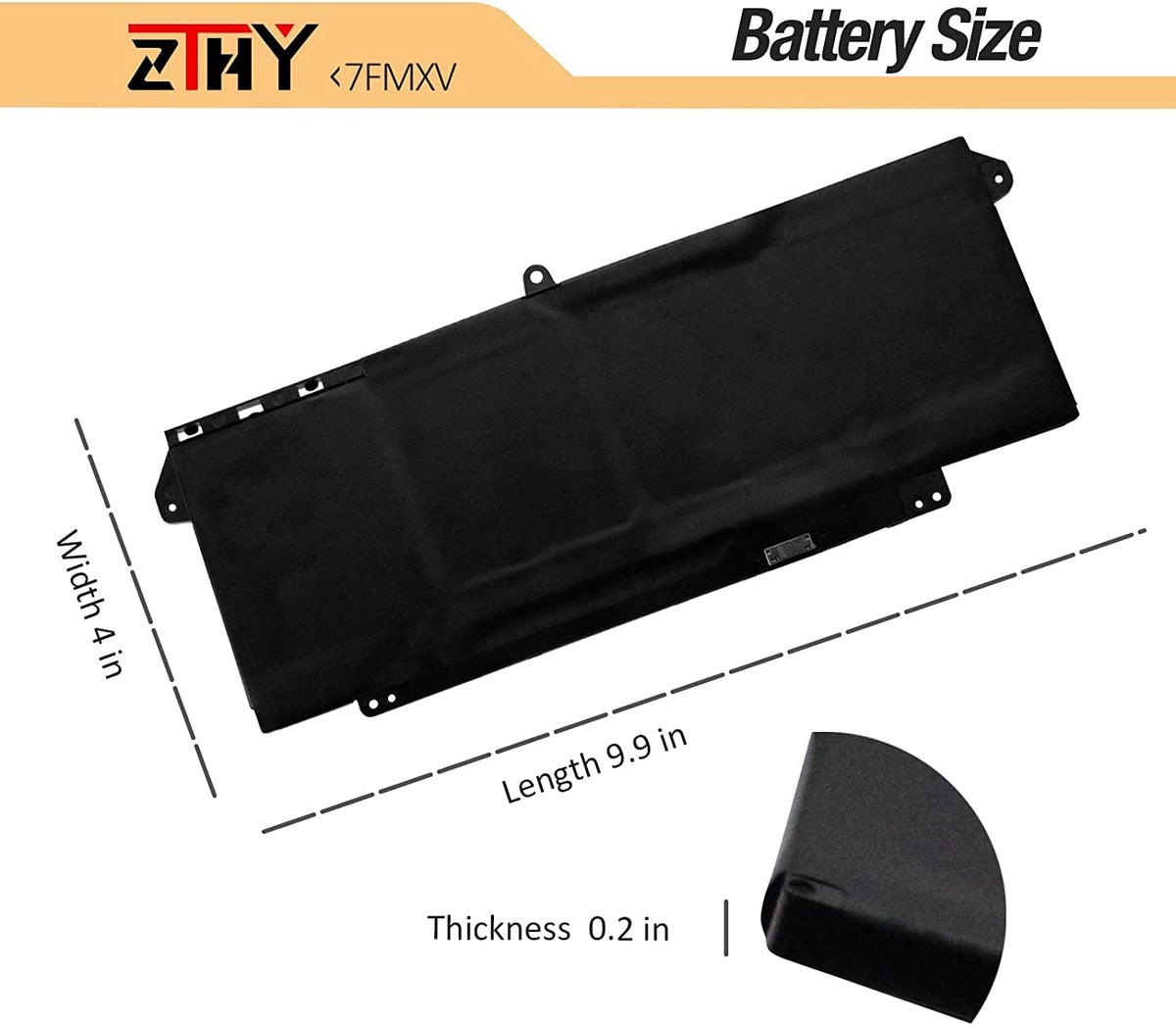 ZTHY battery on a desk in use showing extended laptop uptime benefit