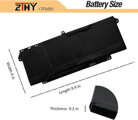 ZTHY battery on a desk in use showing extended laptop uptime benefit