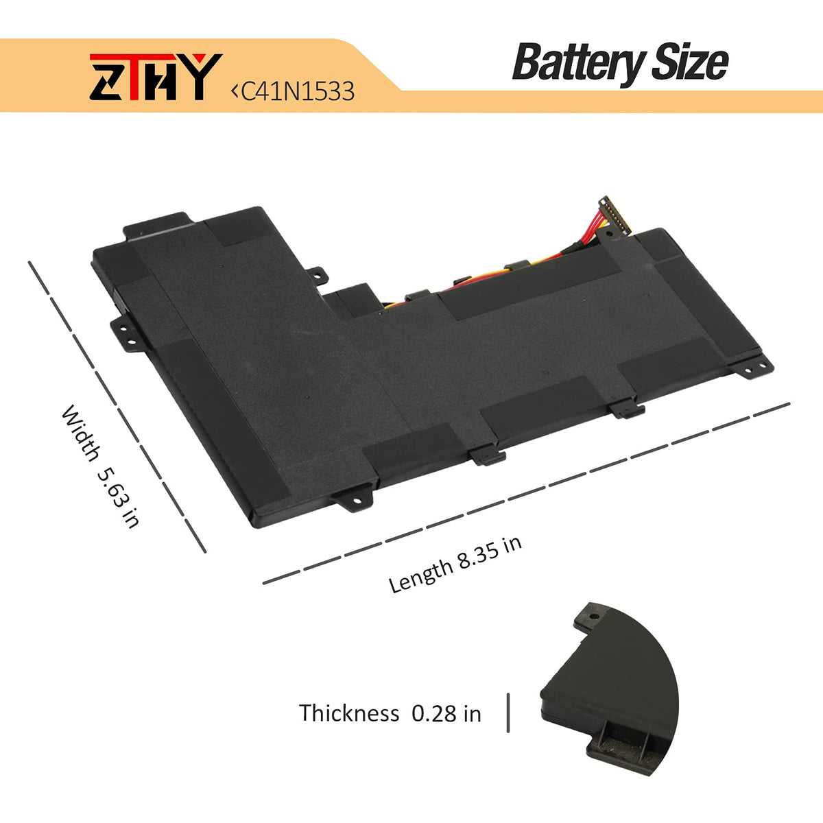 ZTHY battery in a workstation scene with ZenBook — brings reliable power to work