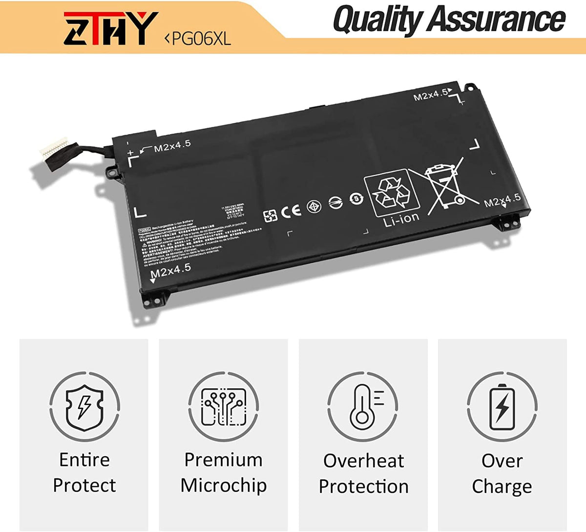 ZTHY PG06XL beside ruler to show compact size and fit