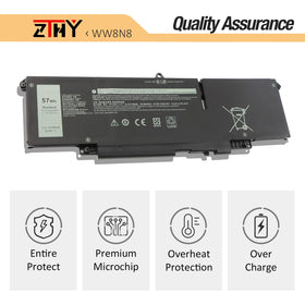 ZTHY battery next to ruler showing compact size for portability and fit
