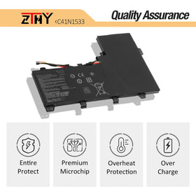 ZTHY battery beside ruler for scale — helps visualize size and fit