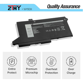 ZTHY WY9DX next to ruler showing compact 3-cell size advantage