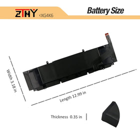 ZTHY battery beside laptop in workspace showing reliable power for productivity