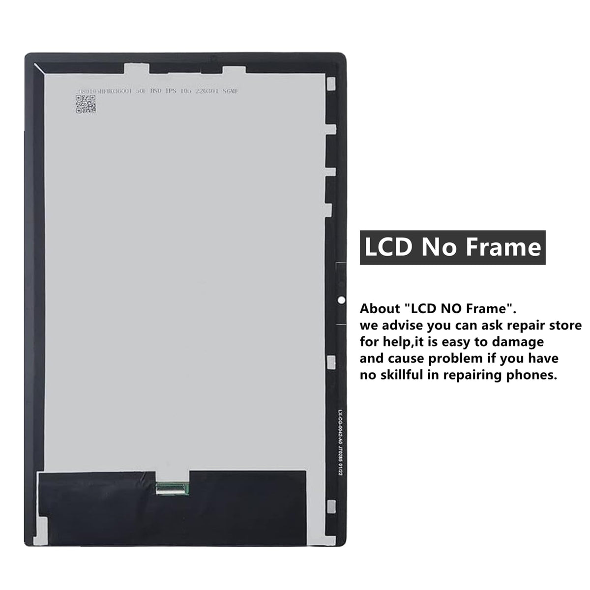 ZTOOYO Tab A8 replacement screen kit contents for easy DIY repair.