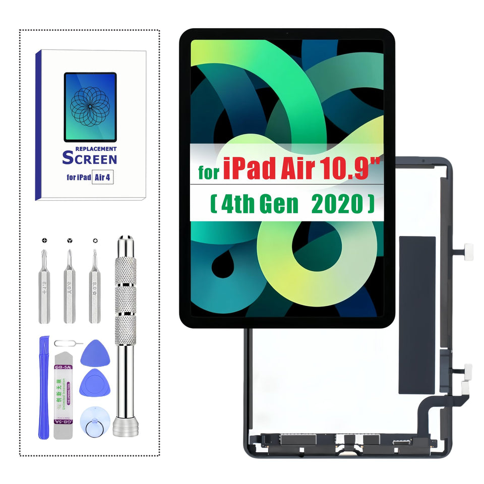 ZTR iPad Air 4 LCD front-view replacement with bright display